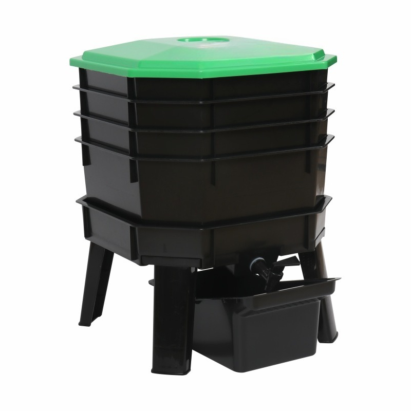 Compost Bin - Worm Composter Bin for Kitchen Waste