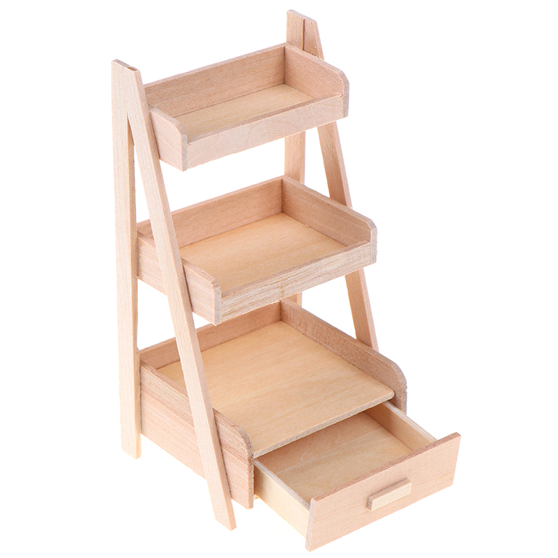 Gardening Tools Wooden - 1Pcs Dollhouse Miniature Plant Wooden Shelf