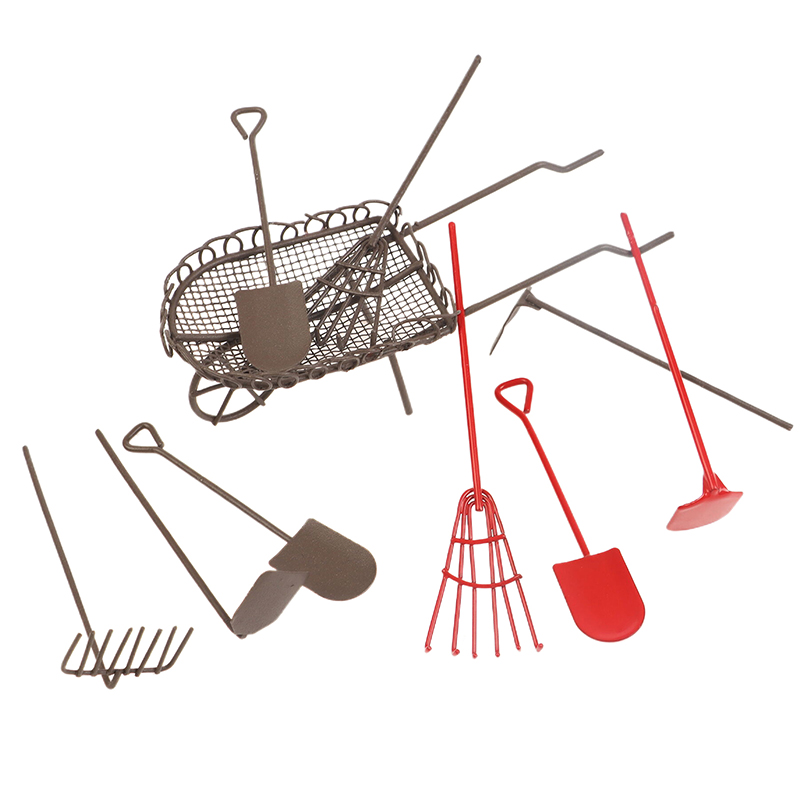 Gardening Tools Usa - 1/12 Dollhouse Simulation Garden Tools Kit