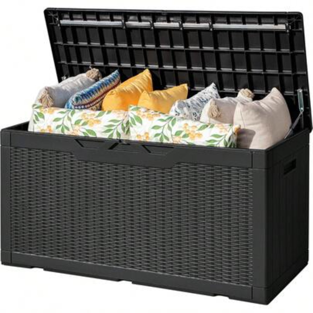 Gardening Tools Wooden - 80 Gallon Outdoor Storage Box Resin