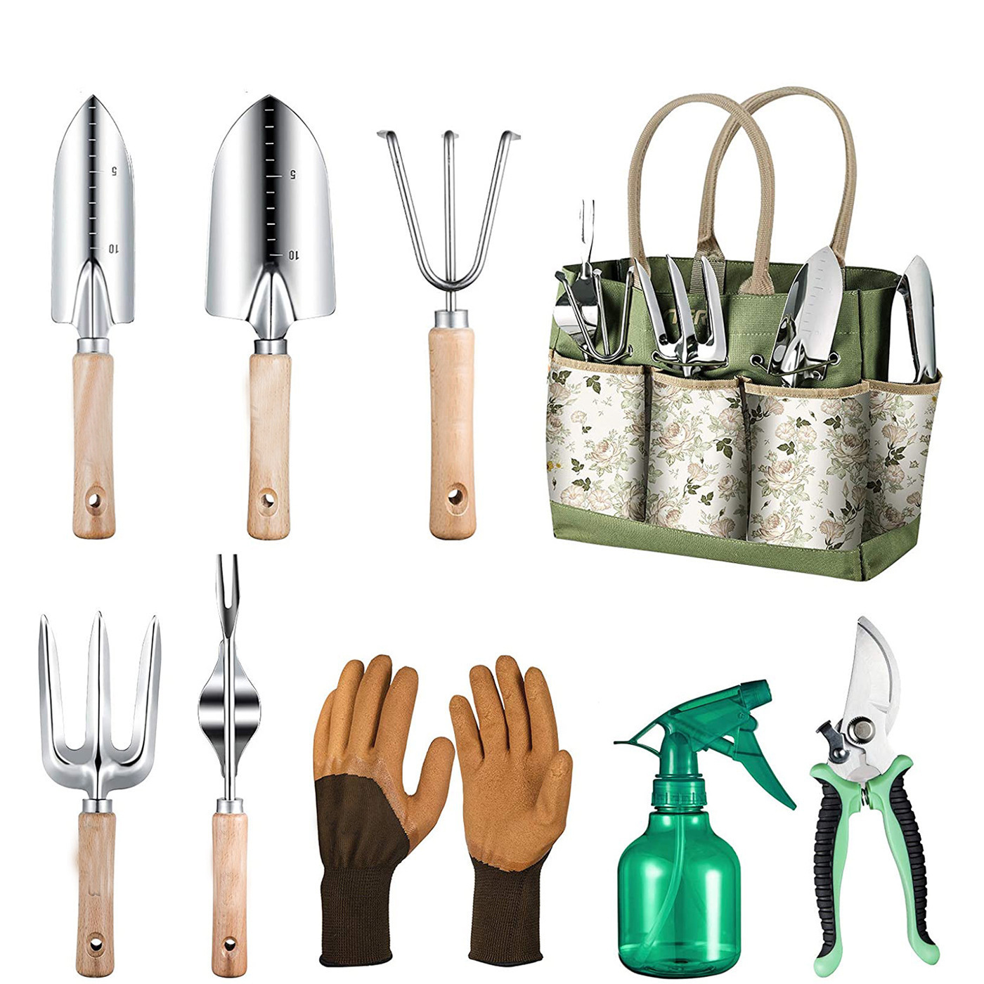 9-Piece Gardening Tool With He - Gardening Tools Women recension och pris