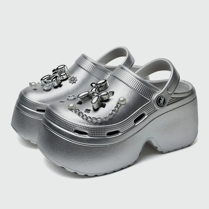 New Women's Silver Platform Cl - Gardening Tools Women recension och pris
