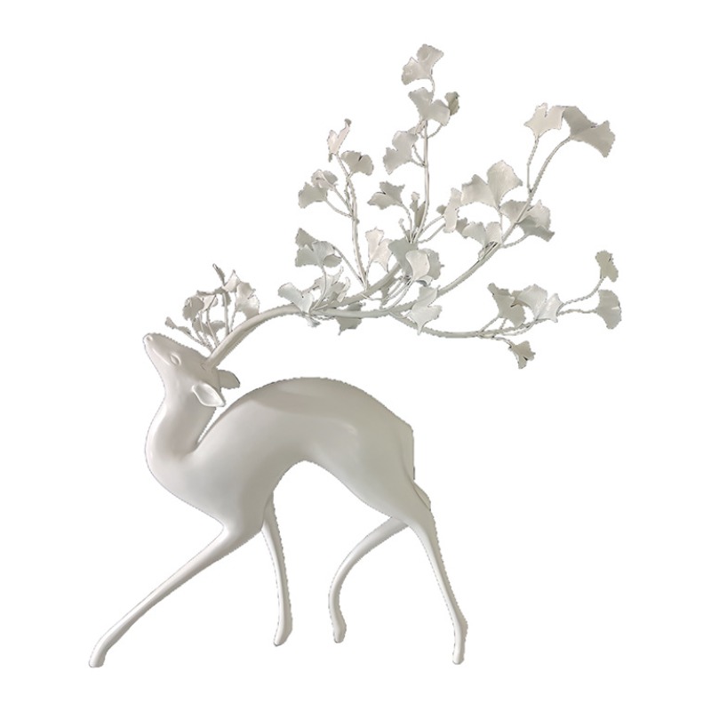 Deer sculpture metal ginkgo bi - Gardening Tools Sketch recension och pris