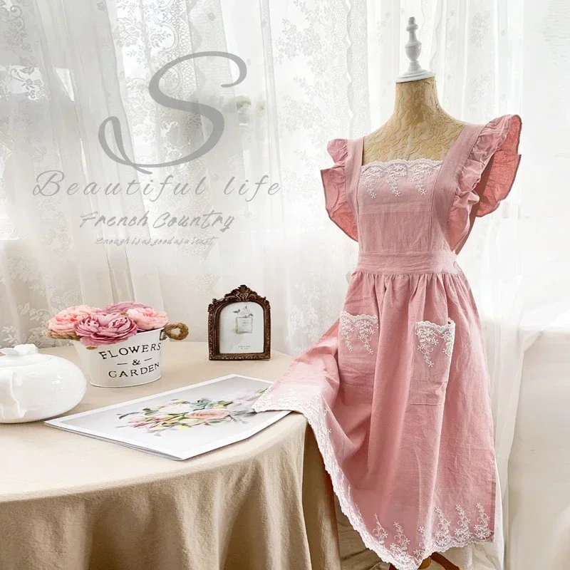 Female Women Apron Cotton Line - Gardening Tools Women recension och pris