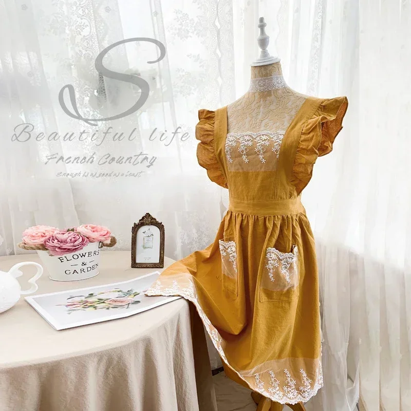 Female Women Apron Cotton Line - Gardening Tools Women recension och pris