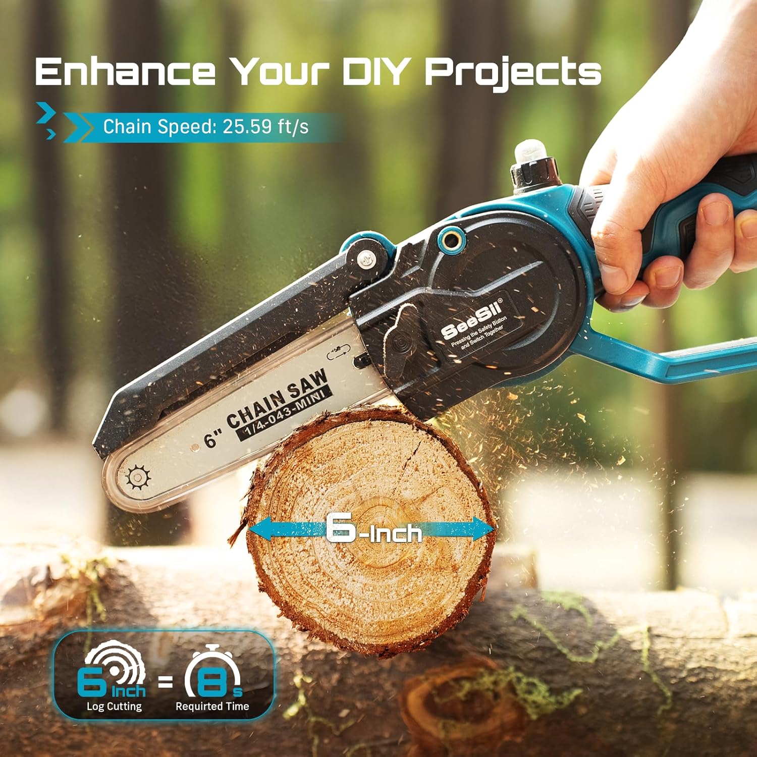 SEESII 2-in-1 6' Brushless Ele - Gardening Tools To Cut Branches recension och pris