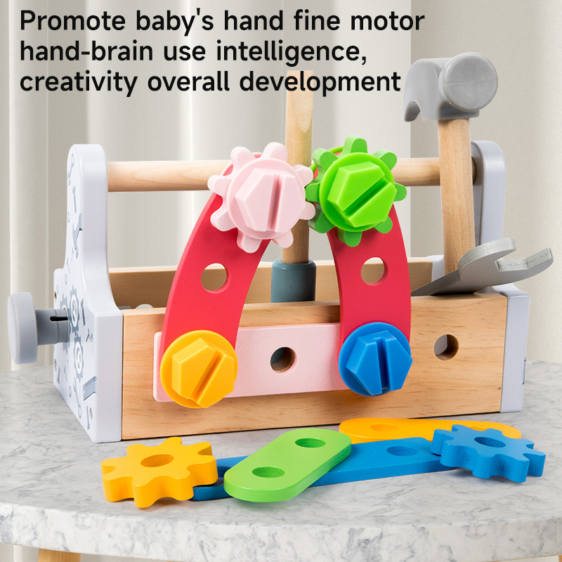 Children Toolbox Wooden Toys D - Gardening Tools Kids Set recension och pris