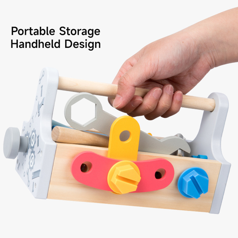 Children Toolbox Wooden Toys D - Gardening Tools Kids Set recension och pris