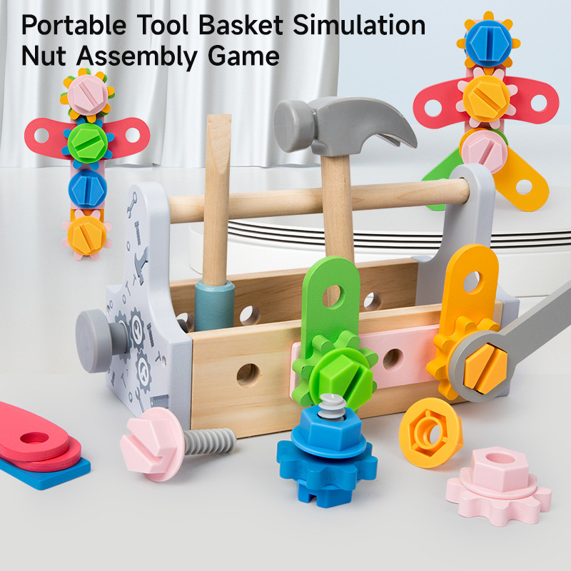 Children Toolbox Wooden Toys D - Gardening Tools Kids Set recension och pris