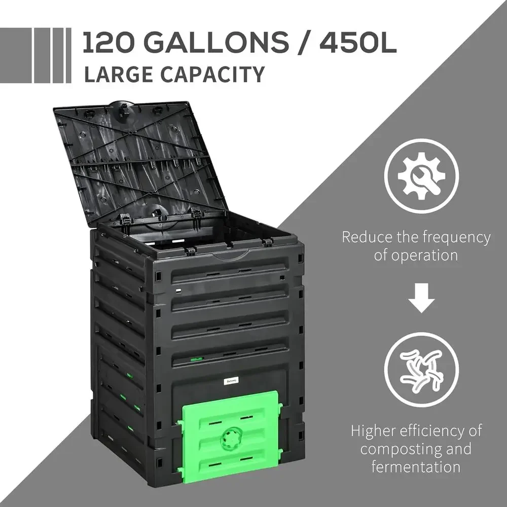 120 Gallon Large Capacity Gard - Compost Bin recension och pris