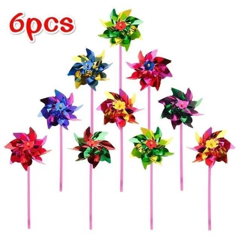6Pcs Plastic Windmill Pinwheel - Gardening Tools Toys recension och pris
