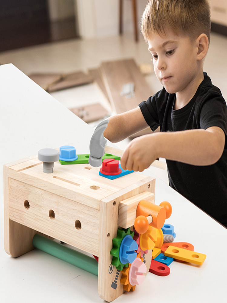 Kids Tool Bench Wooden Set Toy - Gardening Tools Kids Set recension och pris