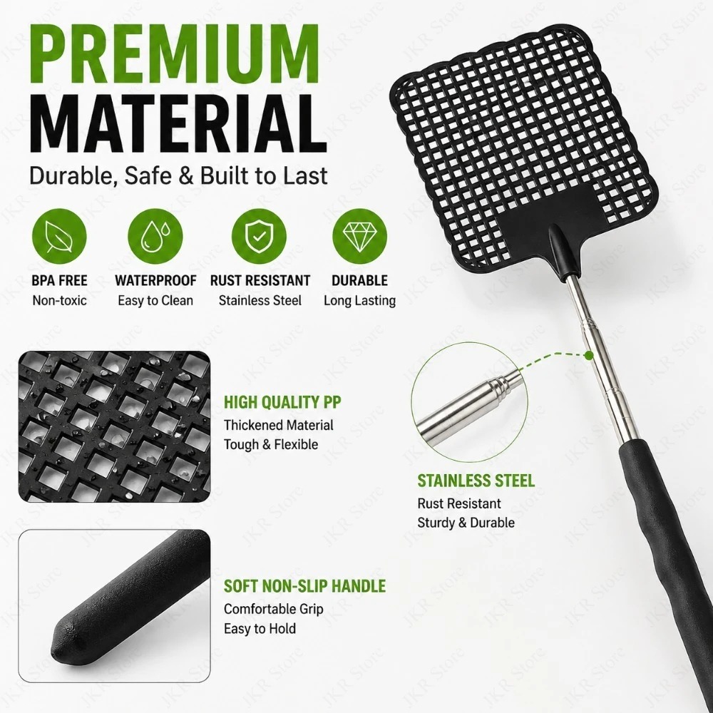 Black Fly Swatter 1/2/5 Pack S - Gardening Tools Uses recension och pris