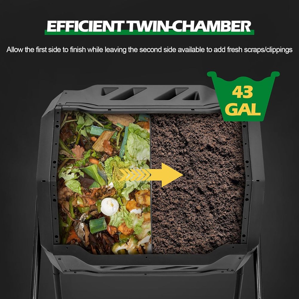 43 Gallon Compost Tumbler Bin  - Compost Bin recension och pris