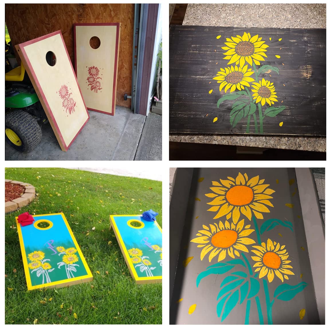 A4 Size Reusable DIY Sunflower - Gardening Tools Sketch recension och pris