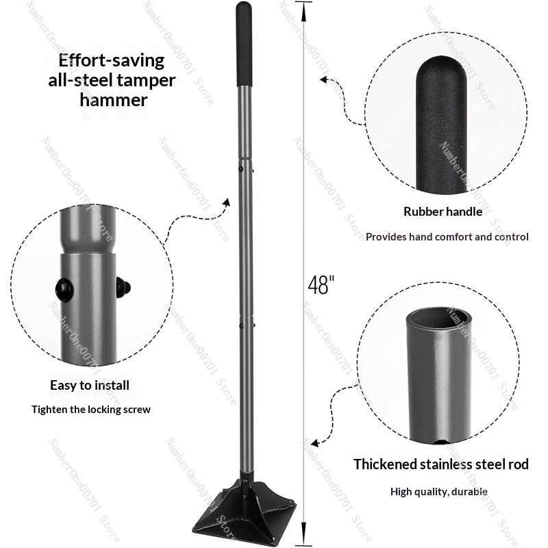 Detachable Steel Garden Tamper - Gardening Tools Uses recension och pris