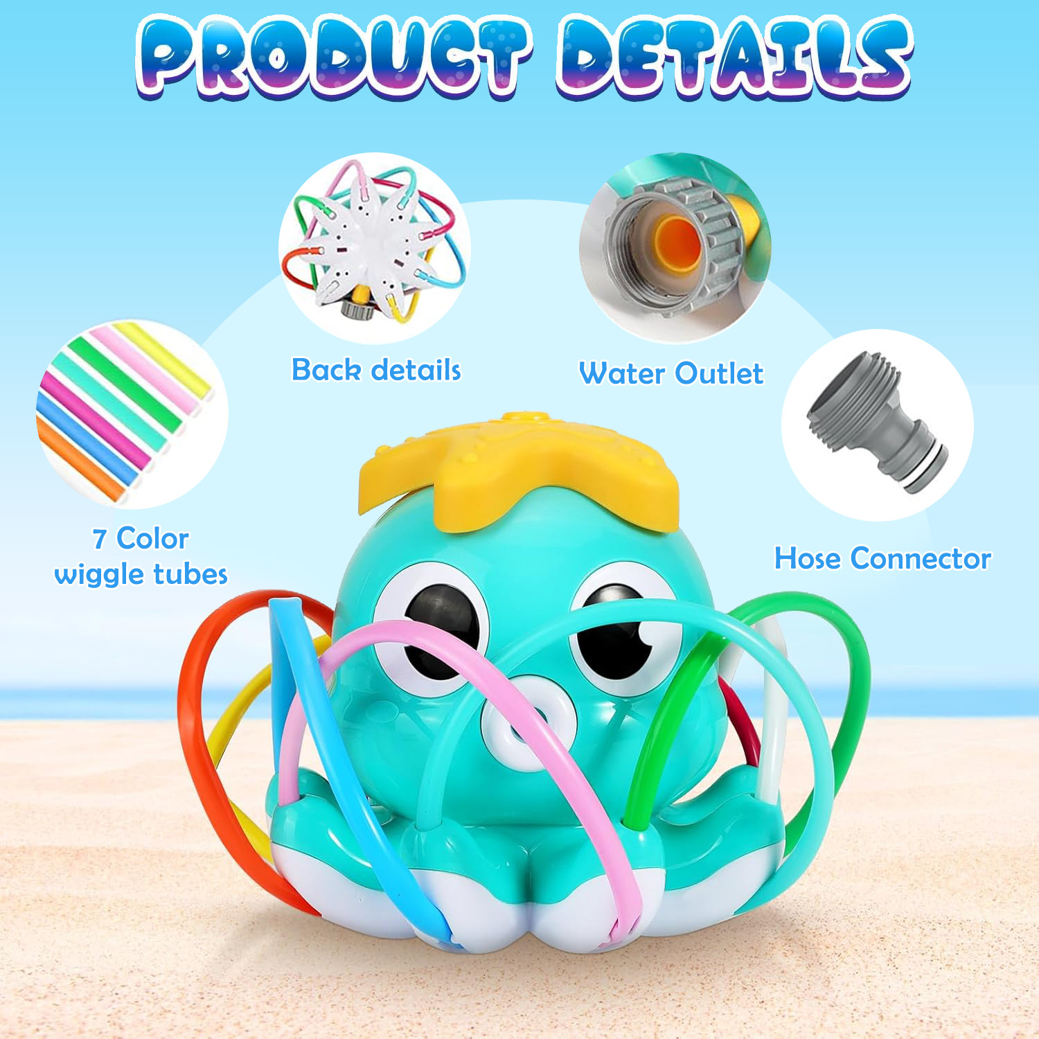 Octopus Sprinkler Water Spray  - Gardening Tools Toys recension och pris