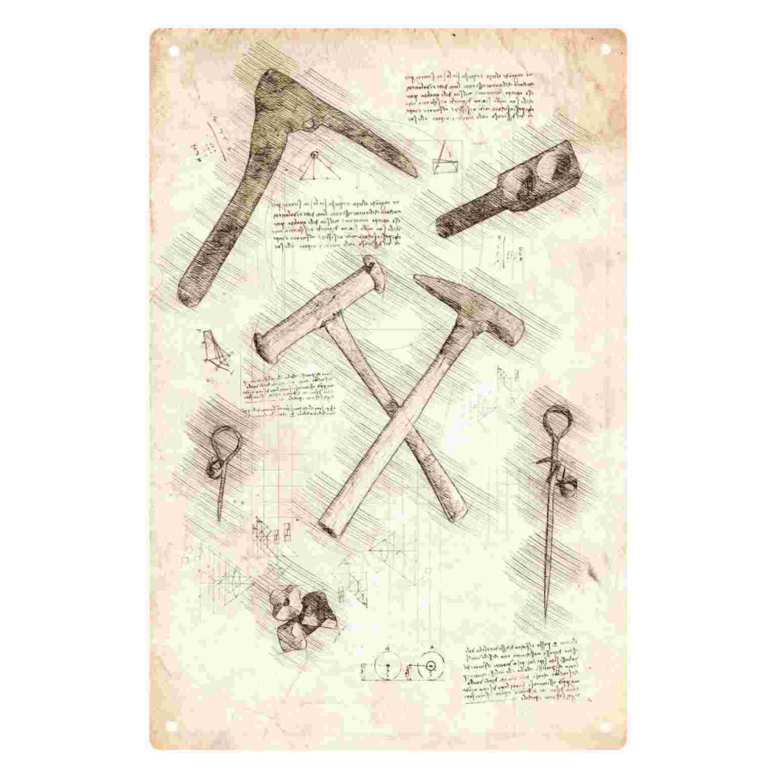 2D FLAT 1pc Vintage Hammer Too - Gardening Tools Sketch recension och pris