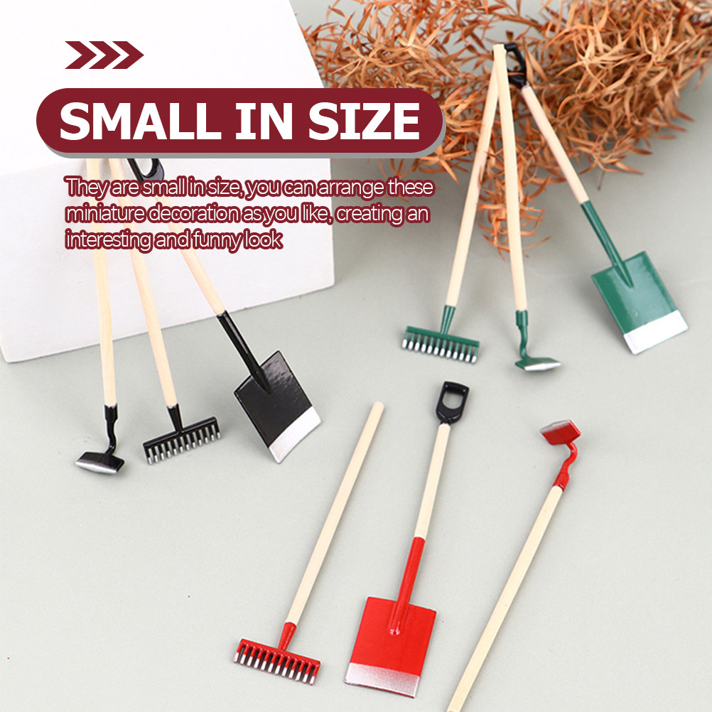3Pcs Miniature House Accessori - Gardening Tools Kids Set recension och pris