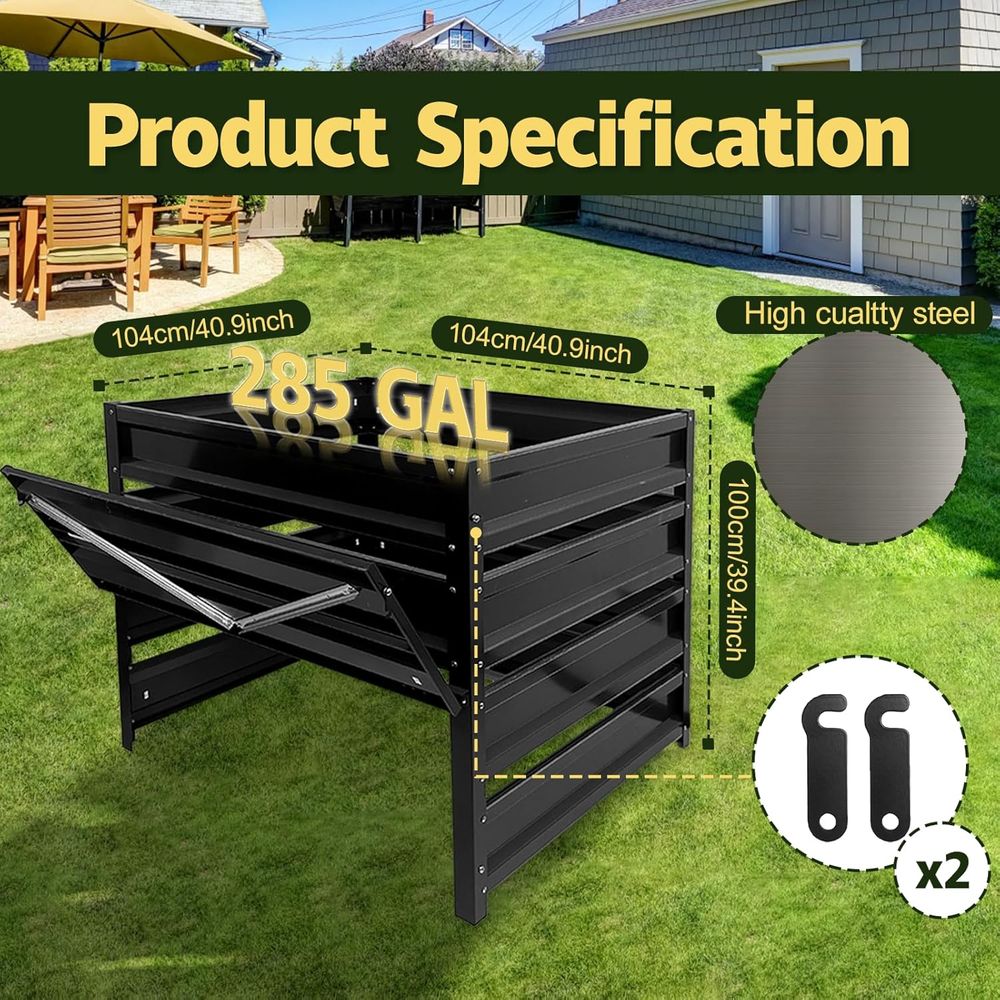 Compost Bin Outdoor - 285 Gall - Compost Bin recension och pris