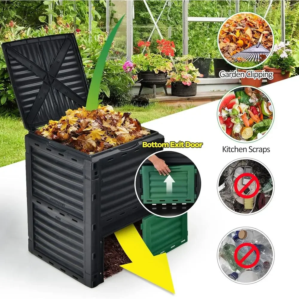 80 Gallon Outdoor Composting B - Compost Bin recension och pris