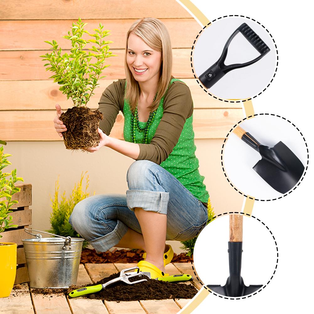 36cm Garden Shovel WIth Wooden - Gardening Tools Kids Set recension och pris