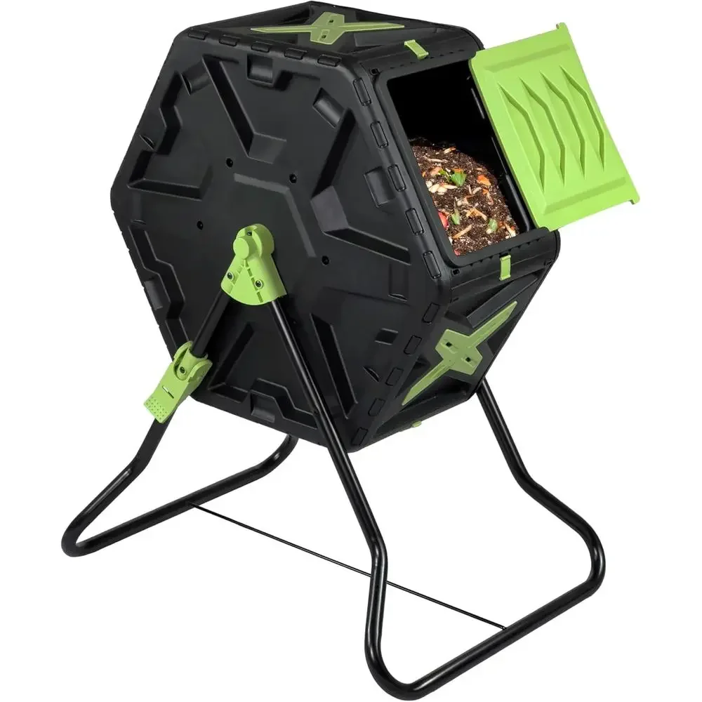 Rotating 21-Gallon Outdoor Com - Compost Bin recension och pris