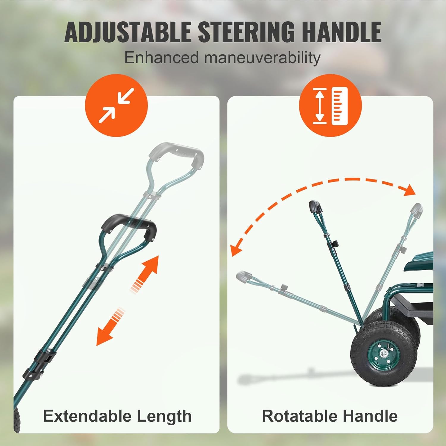 Garden Cart Rolling Workseat w - Gardening Tools Uses recension och pris