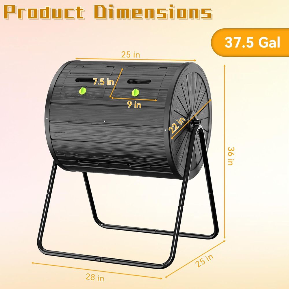 Outdoor 37.5 Gallon All-Season - Compost Bin recension och pris