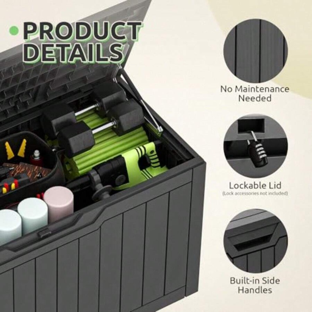 80 Gallon Waterproof Deck Box  - Gardening Tools Uses recension och pris