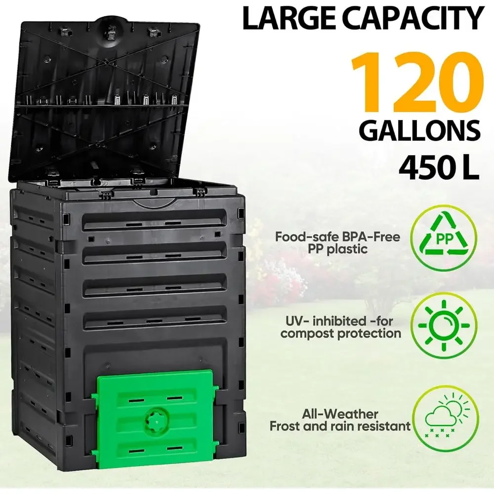 120 Gallon Capacity Garden Com - Compost Bin recension och pris