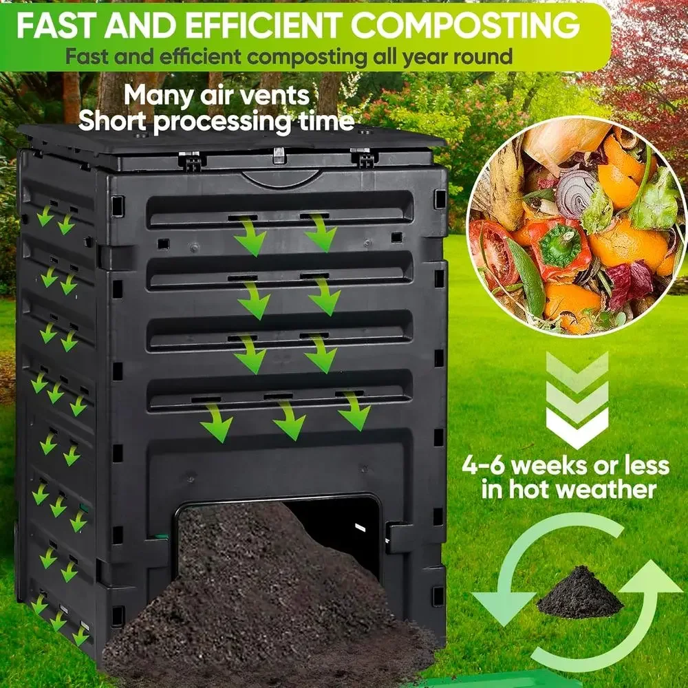120 Gallon Capacity Garden Com - Compost Bin recension och pris
